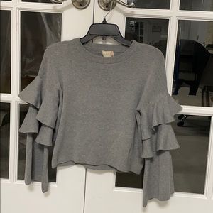 Altard State. Bell/Ruffle Sleeved Sweater. NWOT.